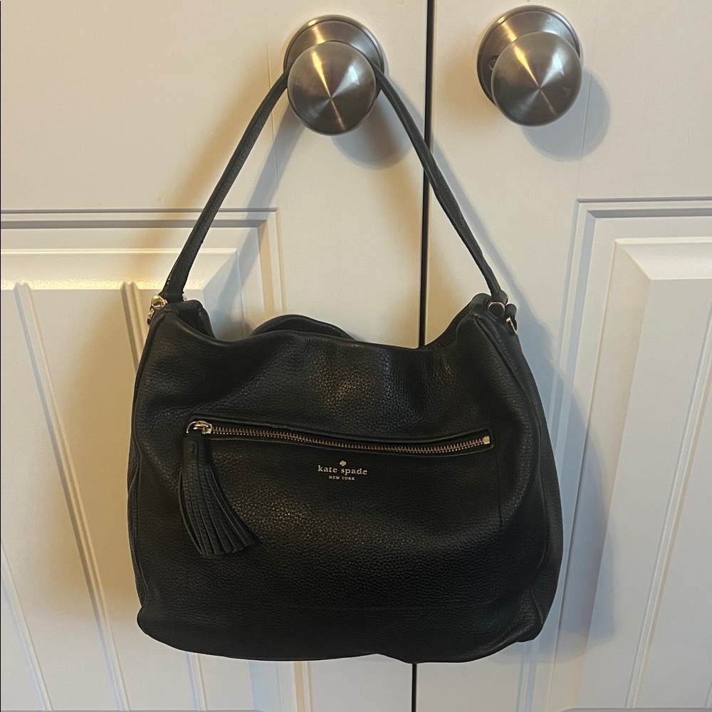 Kate Spade ♠️ Chester Street Michaela Black Pebbled Leather Bag